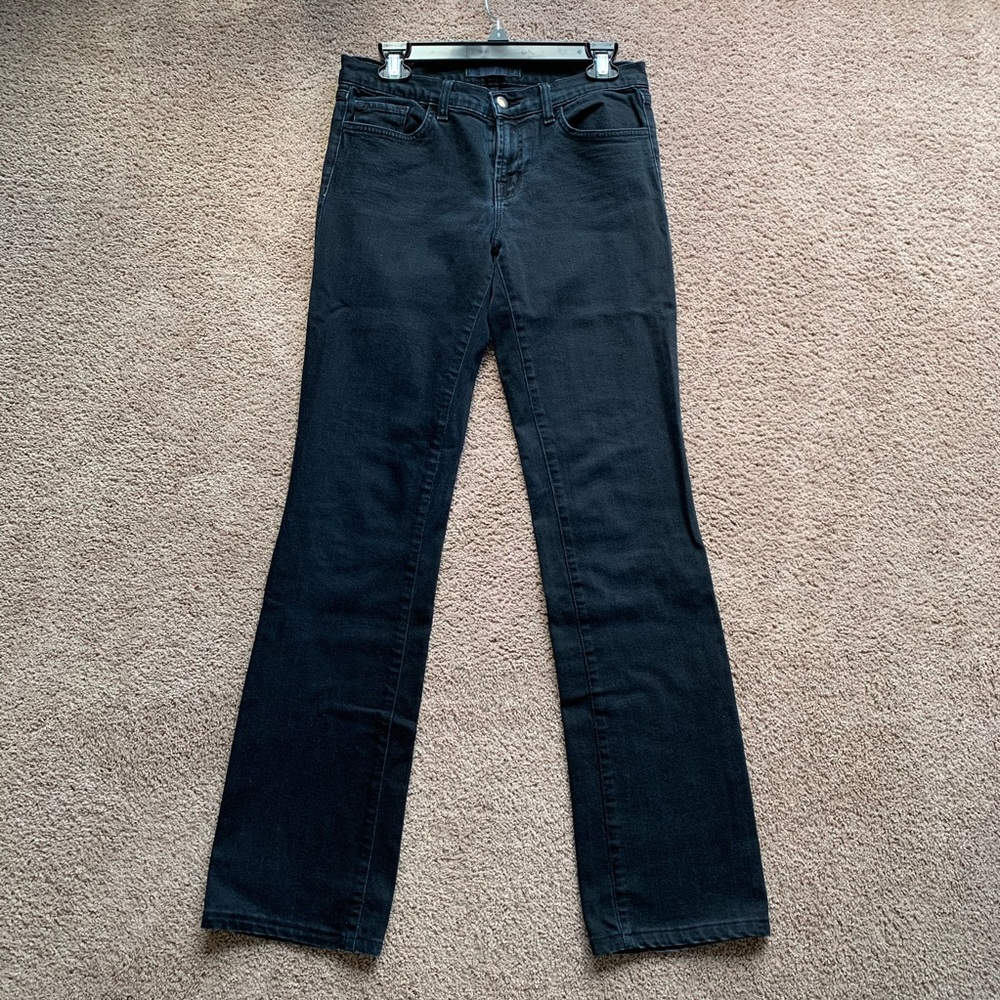J Brand Straight Leg Black Jeans